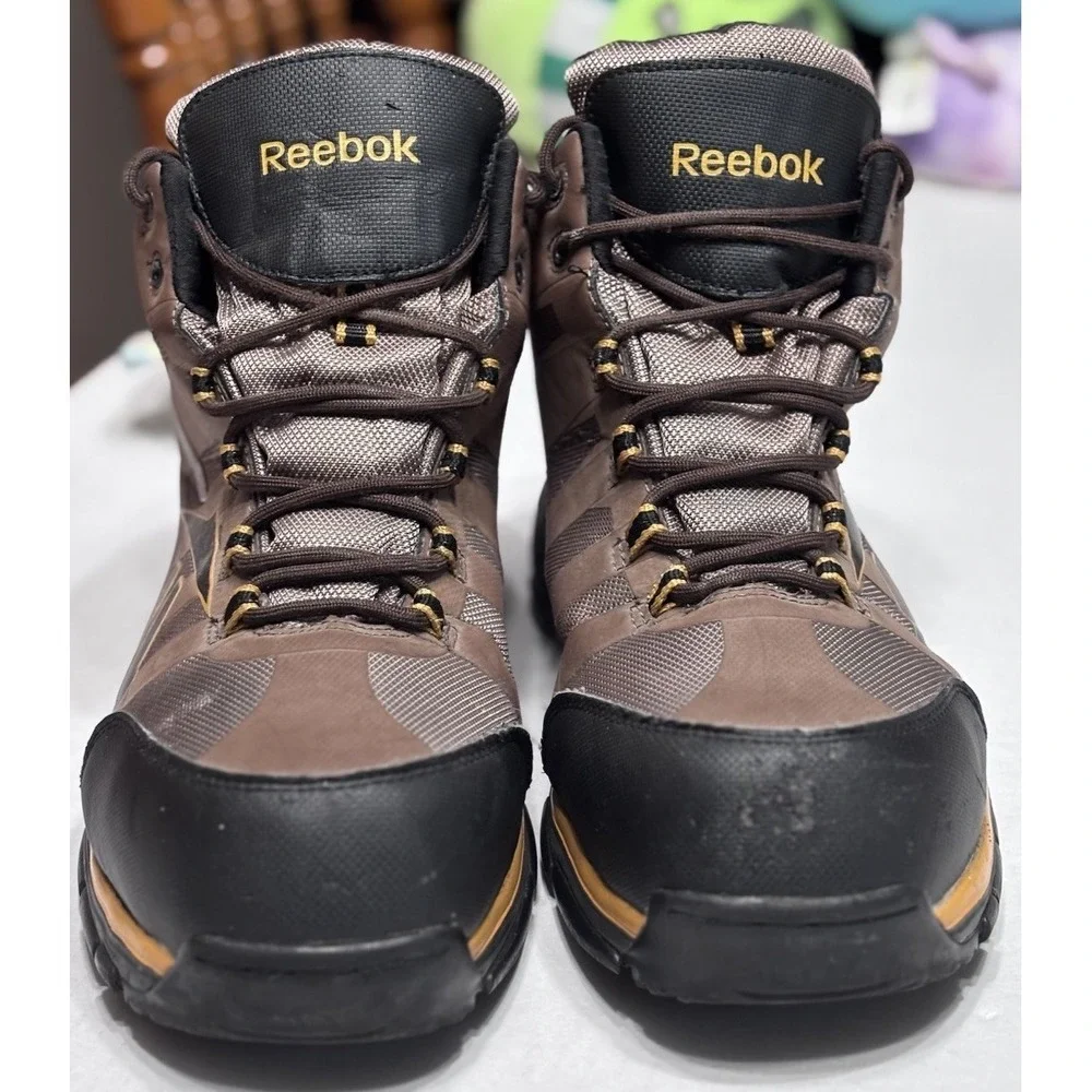 Reebok Arion RB4512 Men's Work Boots 13W‎ Waterproof ASTM Safety Toe Brown